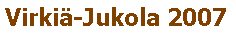Virkia-Jukola 2007
